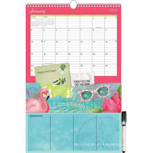 Impresión de calendario de almohadilla de escritorio plegable imprimible personalizado